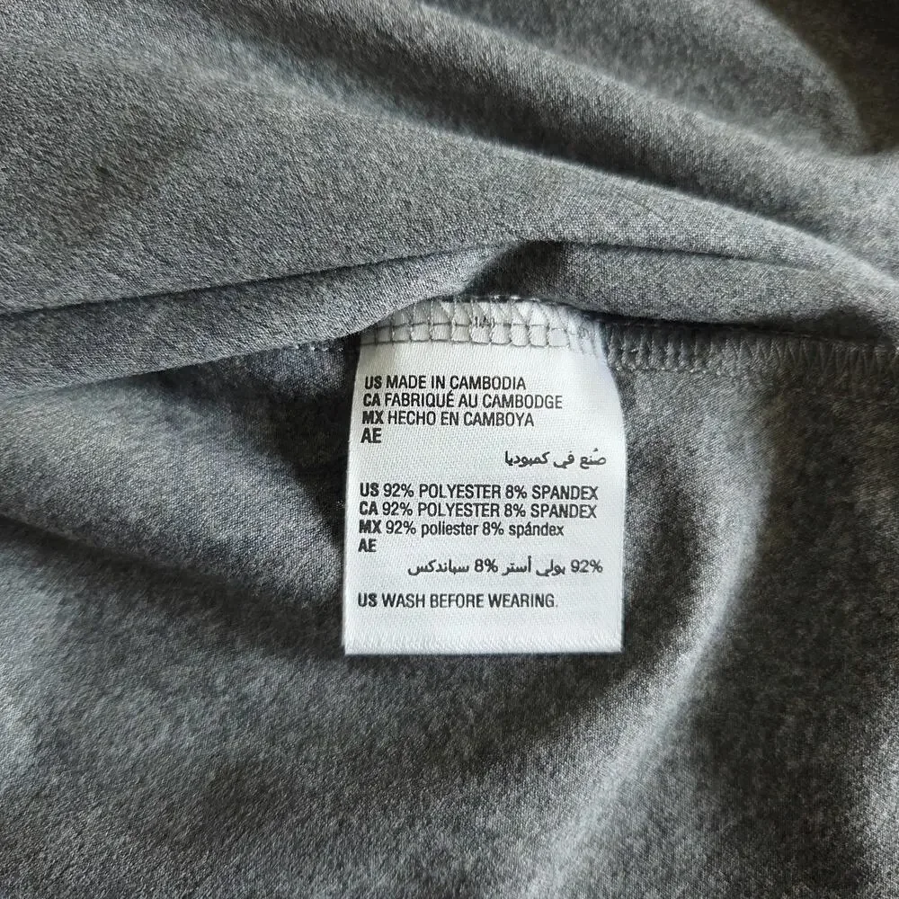 Epic Threads Gray Long Sleeve Heart Print Tiered Dress Kids Size 6